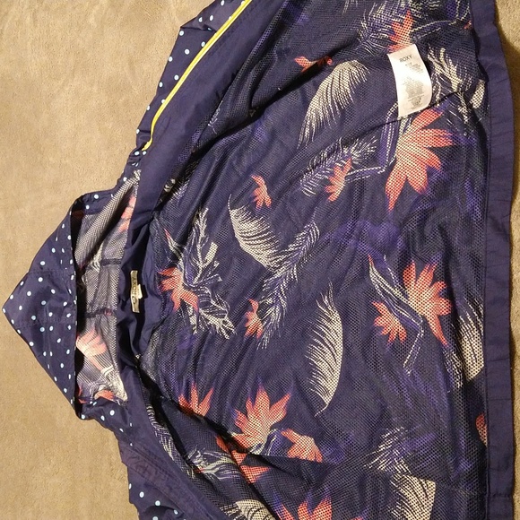 Roxy polkadot windbreaker navy color M - Picture 4 of 8